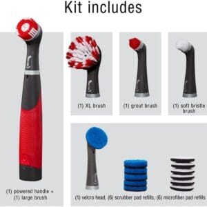 rubbermaid reveal power scrubber 18 piece kit