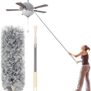 Home microfiber duster with extension pole(stainless steel) 30 to 100
